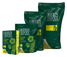 Home Lawn Green Velvet Lawn Seed Bags - The Action Hero