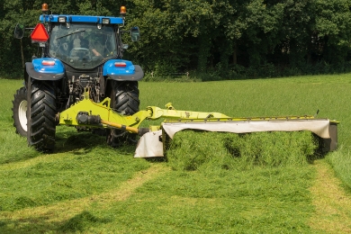 Tractor Cutting Silage