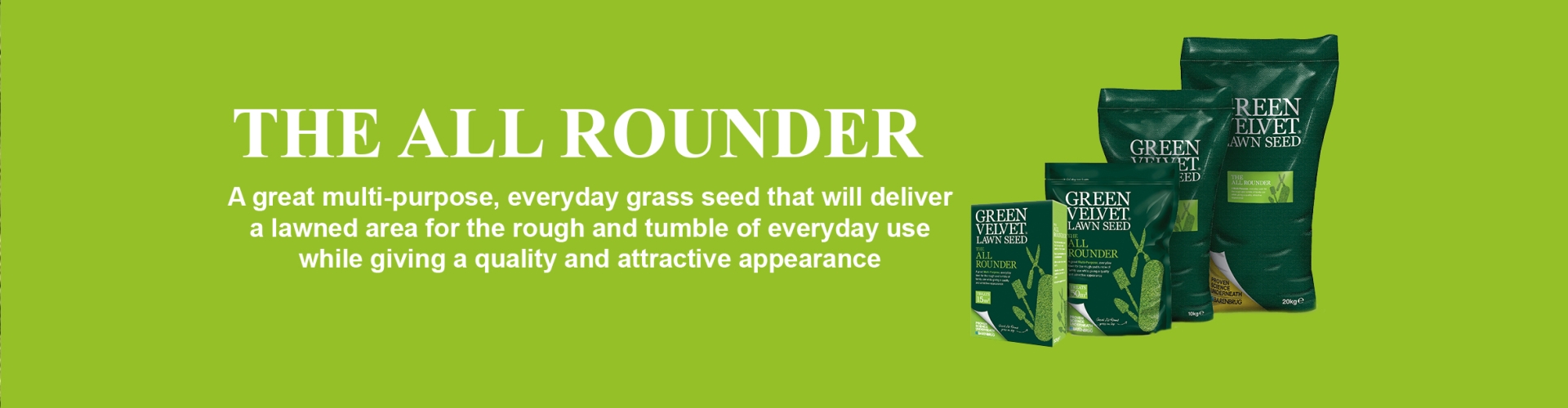 Homelawn Green Velvet Lawn Seed - The All Rounder