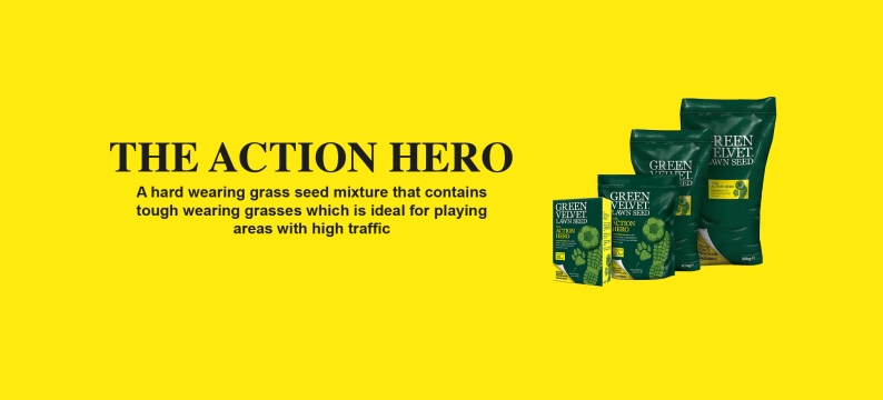 Home Lawn Green Velvet Lawn Seed - The Action Hero